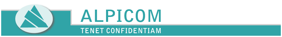 ALPICOM - TENET CONFIDENTIAM
